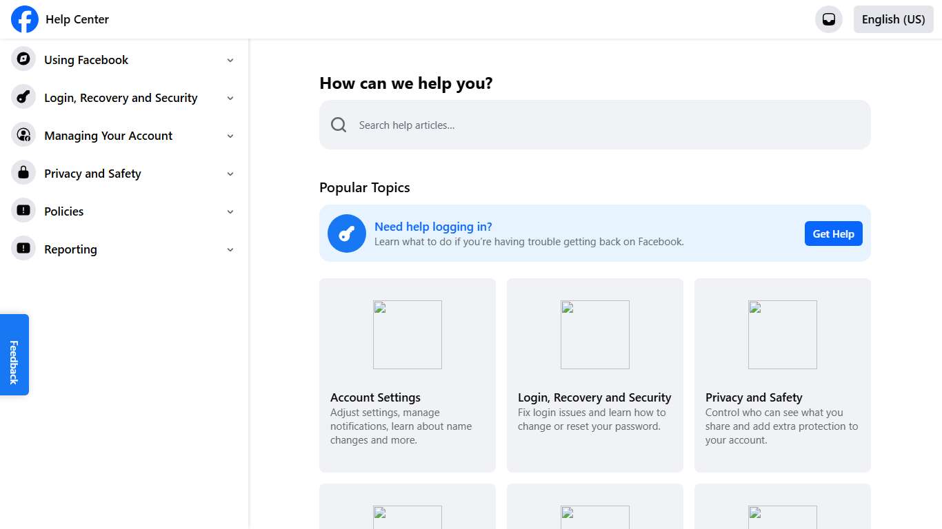 Facebook Help Center